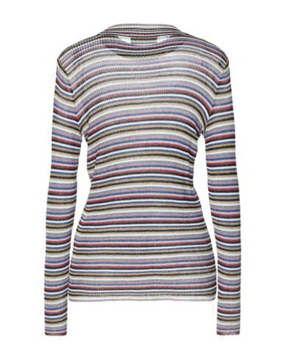 Shop Missoni Woman Sweater Blue Size 6 Viscose, Polyester