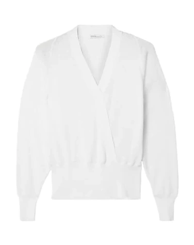 Shop Agnona Woman Sweater White Size M Linen, Silk, Polyamide, Elastane