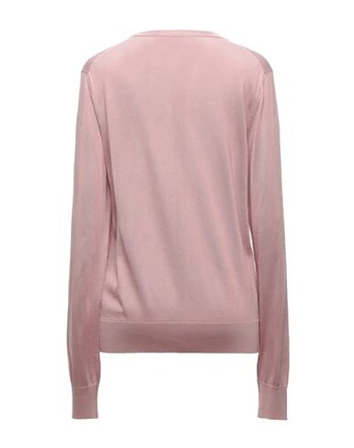 Dolce & Gabbana Pink Silk Knit Button Down Cardigan Sweater In Pastel Pink