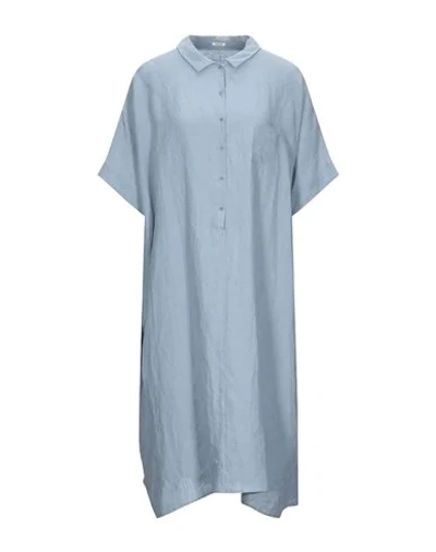 Shop A.b  Apuntob Knee-length Dress In Slate Blue