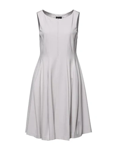 Shop Giorgio Armani Woman Mini Dress Dove Grey Size 10 Viscose, Polyamide, Elastane