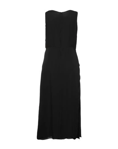 Shop Giorgio Armani 3/4 Length Dresses In Black