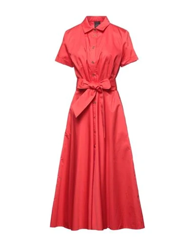 Shop Access Fashion 3/4 Length Dresses In Red