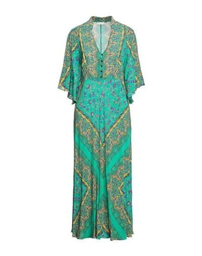 Shop Sandro Midi Dresses In Emerald Green