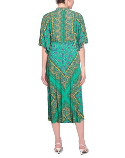 Shop Sandro Midi Dresses In Emerald Green