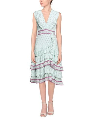 Sandro Midi Dresses In Green
