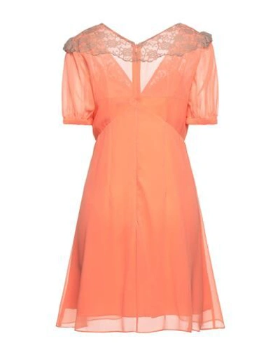 Shop French Connection Short Dresses In Salmon Pink