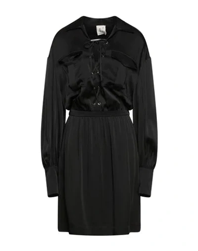 Shop L'autre Chose L' Autre Chose Woman Midi Dress Black Size 10 Acetate, Viscose
