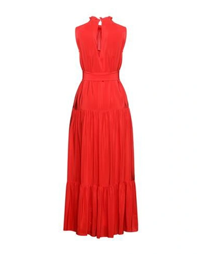Shop M Missoni Woman Maxi Dress Red Size 4 Silk