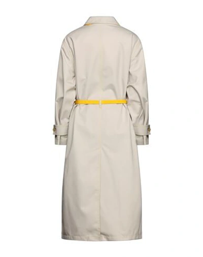 Shop Sies Marjan Woman Overcoat & Trench Coat Beige Size L Polyester, Cotton, Polyurethane