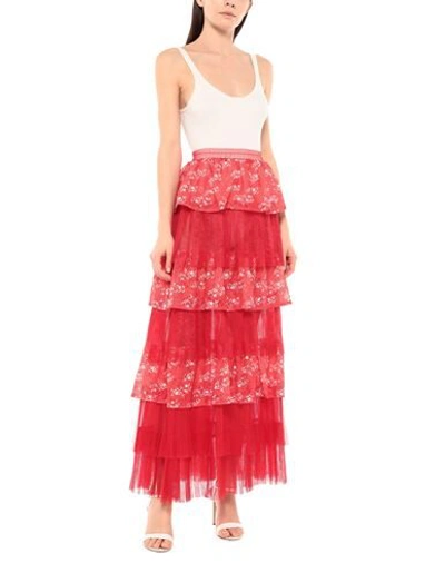Shop Area By Barbara Bologna Long Skirts In Red