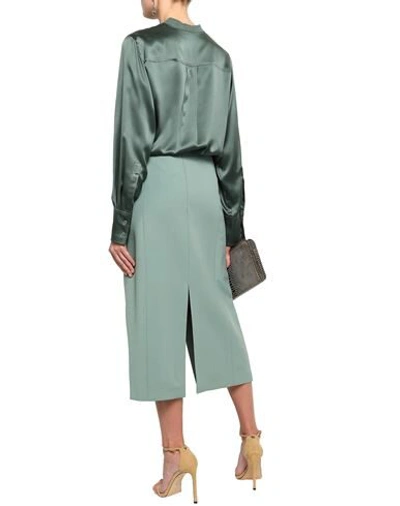 Shop Joseph Midi Skirts In Light Green