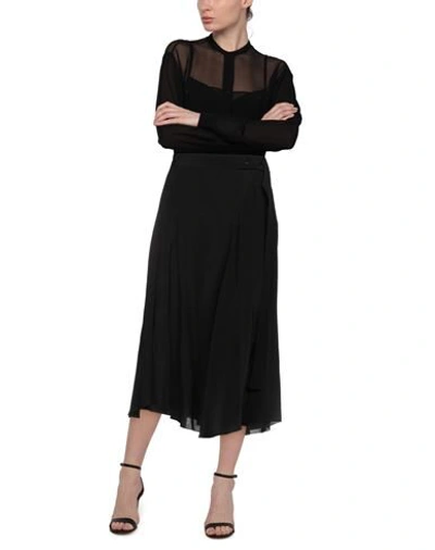 Shop Acne Studios Midi Skirts In Black