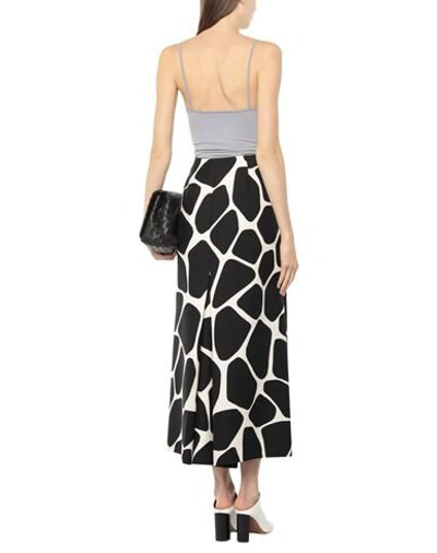 Shop Valentino Long Skirts In Black