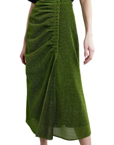 Shop House Of Holland Midi Skirts In Light Green