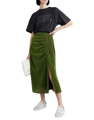 Shop House Of Holland Midi Skirts In Light Green