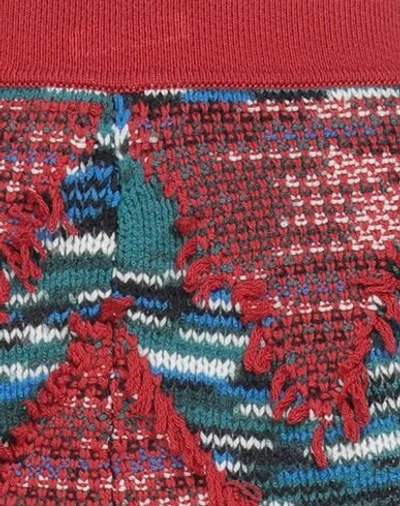 Shop Missoni Woman Mini Skirt Brick Red Size 6 Wool, Polyamide