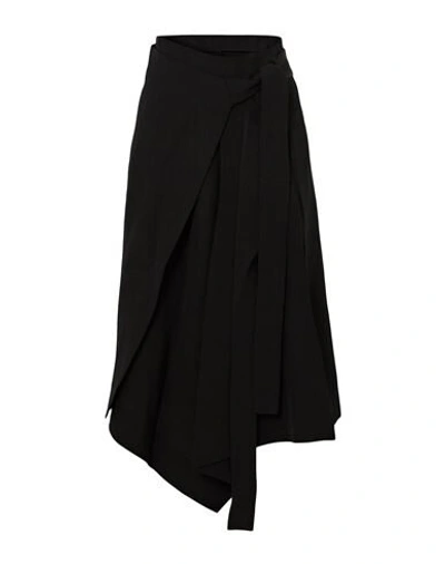 Shop Petar Petrov Woman Midi Skirt Black Size 4 Viscose, Silk