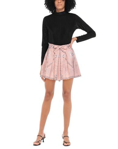 Sandro Woman Shorts & Bermuda Shorts Pink Size 4 Linen, Cotton In Pink