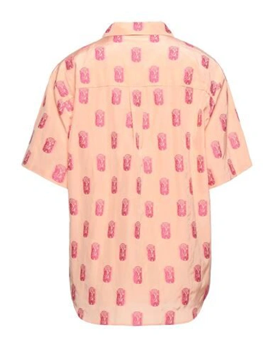 Shop Kenzo Woman Shirt Salmon Pink Size 4 Viscose, Cotton, Polyester