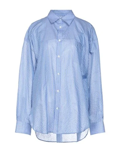 Shop Balenciaga Shirts In Azure