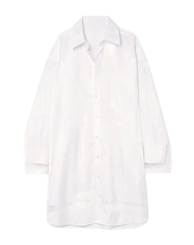 Shop Maison Margiela Woman Shirt White Size 2 Polyester, Cotton