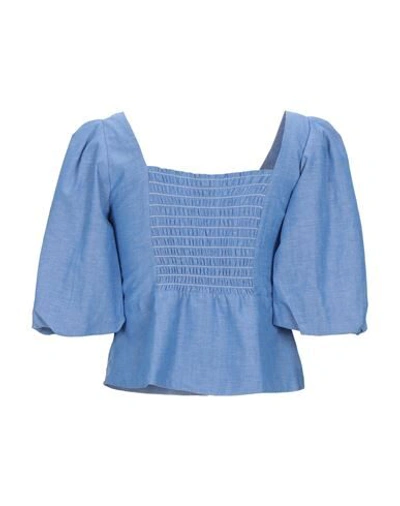 Shop Sandro Shirts In Blue