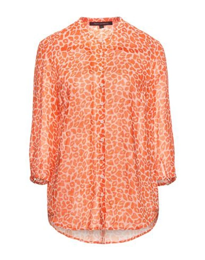 Shop French Connection Shirts In Orange