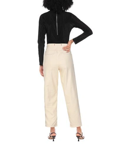 Shop Jucca Woman Jeans Beige Size 31 Cotton, Elastane