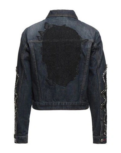 Shop Philipp Plein Denim Outerwear In Blue