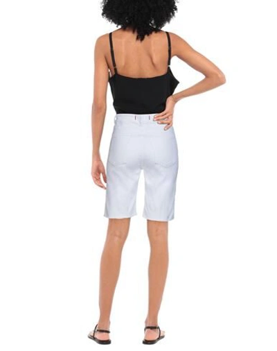 Shop Jucca Denim Shorts In White