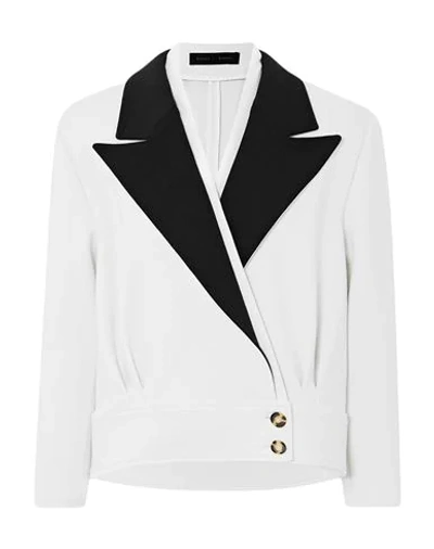 Shop Proenza Schouler Woman Suit Jacket Ivory Size 6 Virgin Wool, Elastane In White