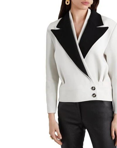 Shop Proenza Schouler Woman Suit Jacket Ivory Size 6 Virgin Wool, Elastane In White