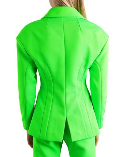 Shop Kwaidan Editions Woman Blazer Light Green Size 6 Polyester, Polyamide, Elastane