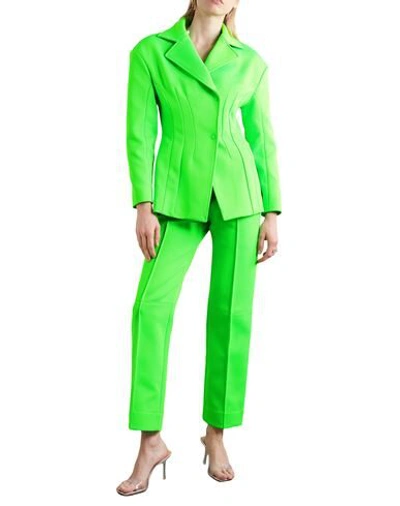 Shop Kwaidan Editions Woman Blazer Light Green Size 6 Polyester, Polyamide, Elastane