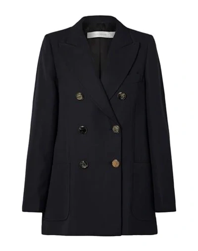 Shop Victoria Beckham Suit Jackets In Dark Blue
