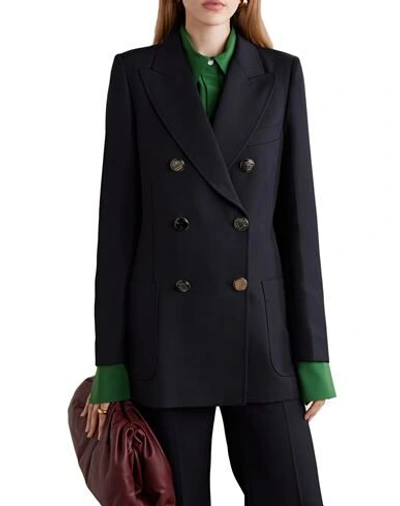 Shop Victoria Beckham Suit Jackets In Dark Blue