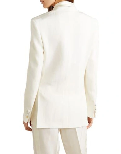 Shop Petar Petrov Woman Blazer Ivory Size 6 Viscose, Silk In White