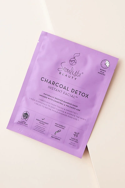 Shop Seoulista Charcoal Detox Sheet Mask In Purple