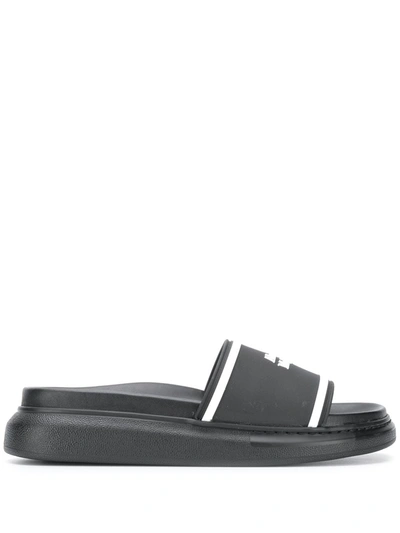 Shop Alexander Mcqueen Oversize Sliders