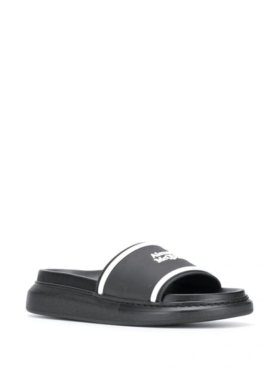 Shop Alexander Mcqueen Oversize Sliders