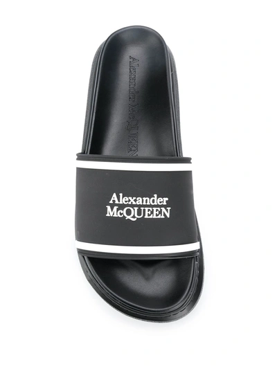 Shop Alexander Mcqueen Oversize Sliders