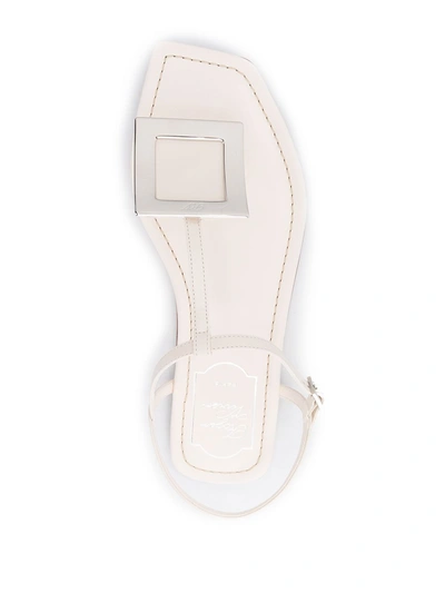 Shop Roger Vivier Bikiviv Leather Thong Sandals