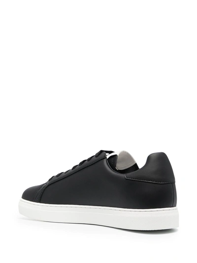 Shop Emporio Armani Sneaker In Pelle Con Logo