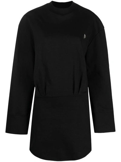 Shop Attico Palmer Mini Dress In Black