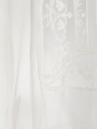 Shop Ermanno Scervino Lace Cotton Dress In White
