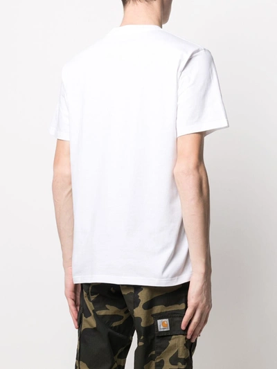 Shop Carhartt Nothing Cotton T-shirt In White