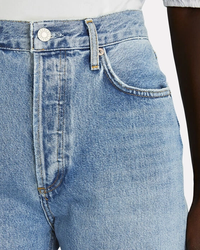 Shop Agolde Fitted 90s Straight-leg Jeans In Lineup