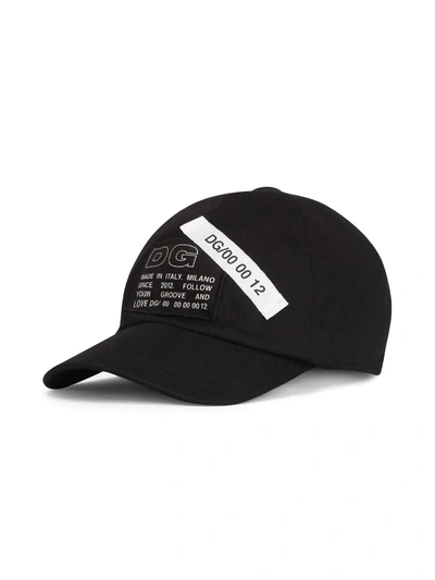 Shop Dolce & Gabbana Logo-print Baseball Cap In Black