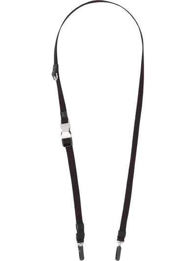 Shop Prada Adjustable Airpod/airpod Pro Straps In Black